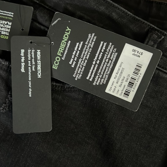 SILVER JEANS Most Wanted Skinny - Distressed Black - Picture 13 of 14